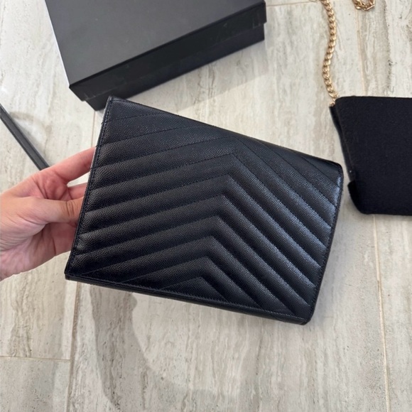 Saint Laurent Leather Clutch - Picture 5 of 5